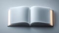 Open Book with Blank Pages Royalty Free Stock Photo