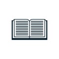 Open book - Simple icon Royalty Free Stock Photo
