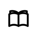 Open book, simple web or mobile interface vector icon