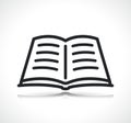 Open book thin line icon Royalty Free Stock Photo