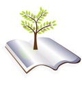 Open book with tree