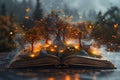 Open Book With Tree on Top Generative AI