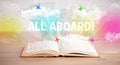 open book, vacation concept Royalty Free Stock Photo