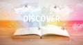 open book, vacation concept concept Royalty Free Stock Photo