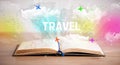 Open book, vacation concept Royalty Free Stock Photo