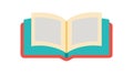 Open Book Vector Icon for Reading and Knowledge, vector design Generative AI Royalty Free Stock Photo
