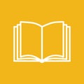 Open book vector icon Royalty Free Stock Photo