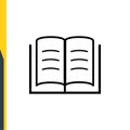 open book vector line icons. Back to school