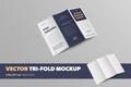 Open booklet template, flip side, for presentation of design and print colection