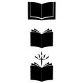 Open books icon isolated on white background