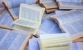 1000 open books Ready to be used when you go back to school Royalty Free Stock Photo