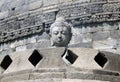 The open Borobudur stupa Royalty Free Stock Photo