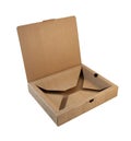 Open box made from corrugated cardboard Royalty Free Stock Photo