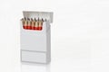 Open box with sharpened pencils Royalty Free Stock Photo