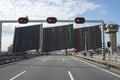 Open bridge near rotterdam