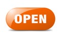 open button. open sign. key. push button. Royalty Free Stock Photo