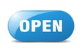 open button. open sign. key. push button. Royalty Free Stock Photo