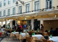 Open cafe in Lisbon