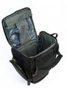 Open Camera bag Royalty Free Stock Photo