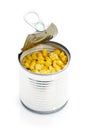 Open Can of Corn Royalty Free Stock Photo