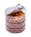 Open Can of Peanuts Royalty Free Stock Photo