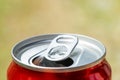 Open a can of red soda Royalty Free Stock Photo