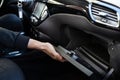 Open Car Glove Compartment Box