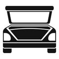 Open car trunk icon simple vector. Door baggage Royalty Free Stock Photo