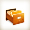 Open card catalog Royalty Free Stock Photo