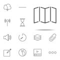 open card icon. web, minimalistic icons universal set for web and mobile Royalty Free Stock Photo