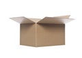 Open cardboard box Royalty Free Stock Photo