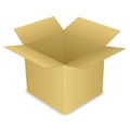 Open Cardboard Box EPS