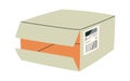 Open cardboard box flat icon Bill of lading