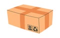 Open cardboard box flat icon Bill of lading