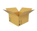 Open cardboard box for shipping goods Royalty Free Stock Photo