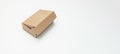 An open cardboard box on a white background. Royalty Free Stock Photo