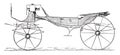 Open carriage, 1881 model, vintage engraving