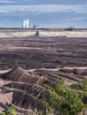 Open-cast lignite mining in Lusatia Royalty Free Stock Photo