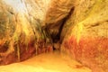 Open cave at One Thousand Steps Beach Royalty Free Stock Photo