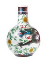 Open ceramic bottle of chinese drink baijiu