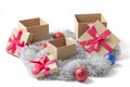 Open Christmas Gift Boxes Royalty Free Stock Photo