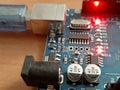 Open Circuit Boards Connected Arduino Screws