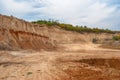An open clay pit Royalty Free Stock Photo