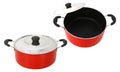 Open and close lid image of a Dutch oven Royalty Free Stock Photo