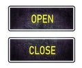 Open-close sign Royalty Free Stock Photo