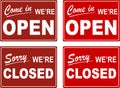 Open Close Signs (Vector)