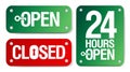 Open and Closed Signs Royalty Free Stock Photo
