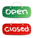 Open and Closed Signs Royalty Free Stock Photo