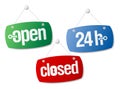 Open and Closed Signs Royalty Free Stock Photo