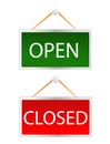 Open/closed signs Royalty Free Stock Photo